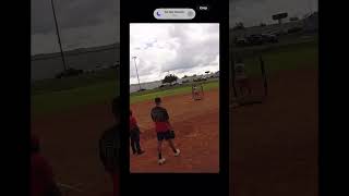 Mens usssa softball tournament home run raining [upl. by Litman]