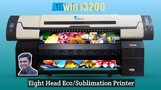 Allwin i3200 Eco SolvenSublimation Printer [upl. by Arabelle]