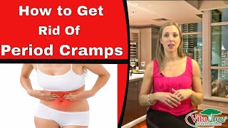 Period Cramps Relief  How to Get Rid of Period Cramps Fast  PMS  VitaLife Show Episode 123 [upl. by Airdnek]