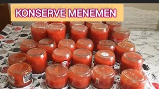 Her sene kavanoz kavanoz yapıyorum📢 MENEMEN KONSERVESİ 💯nefisyemektarifleri konservemenemen [upl. by Reinnej]