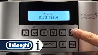 How to Select the Taste on Your DeLonghi Magnifica S ECAM 22360S [upl. by Onimod462]