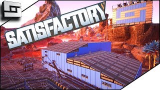 Steel Mega Factory Satisfactory Early Access Gameplay E15 [upl. by Anaugal]