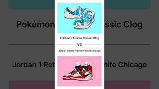 Pokémon Snorlax Classic Clogs VS Jordan 1 Retro High OffWhite Chicagos [upl. by Shulem]