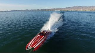 Insane 2700HP 40 Skater Running at Full Speed in Lake Havasu [upl. by Rajiv]