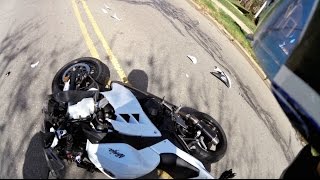 Kawasaki Ninja 300 Crash [upl. by Onit]