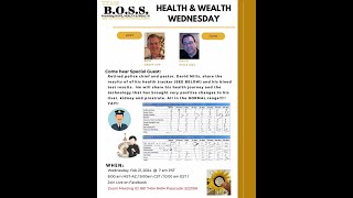 22124 Health amp Wealth Wed Pastor David Topics Kidney Liver Prostate Blood Results [upl. by Clevey]