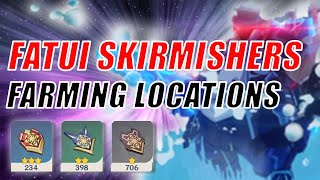 Fatui Skirmishers Farming locations Detailed Guide  Mondstadt amp Liyue  Genshin Impact [upl. by Rosenberger]