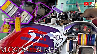 Vlog AkeeAhmad Edisi  Back To Basic Carb Mikuni Baca Qstarz Powder Sample Rim [upl. by Endora612]