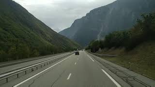 Driver truckingFrance highway A 43Tunnel Frejus [upl. by Painter738]