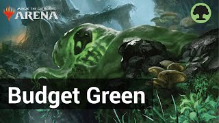 🟢0 RARES BUDGET MONO GREEN GAMEPLAY  STANDARD BO1 BLOOMBURROW  MTG ARENA [upl. by Atsirtal309]