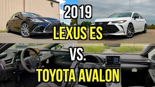 Best Toyota Luxury Sedan  2019 Lexus ES 350 vs 2019 Toyota Avalon Comparison [upl. by Adeirf859]