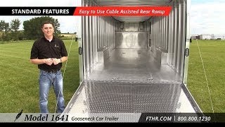 Awesome Car Trailer  Tour the Featherlite Model 1641 [upl. by Auhsoj]