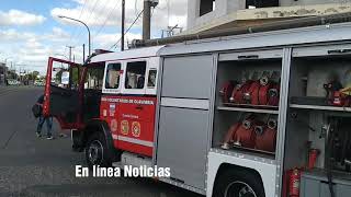 Incendio de un micro de Nuevo Bus [upl. by Pero]