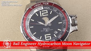 Ball Engineer Hydrocarbon Moon Navigator DM3320CSAJBK Watch Review [upl. by Ahscrop24]