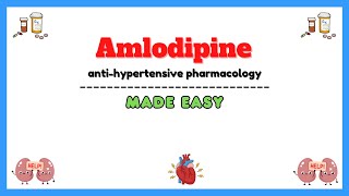 Amlodipine calcium channel blockers pharmacology clinical pharmacology lectures [upl. by Mitzie]