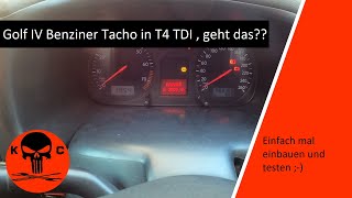 Golf 4 Benzin Tacho im T4 TDI BJ2002 Camper T4 Umbau [upl. by Nagn]