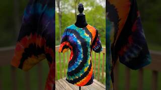 Wildflower tie dye tshirt 🎨🌼 handmade tiedye rainbow tshirtdesign artprocess [upl. by Ahsea391]