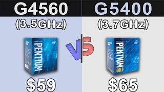 Pentium G4560 vs Pentium G5400  GTX 1060 6GB OC  New Games Benchmarks [upl. by Dillon]