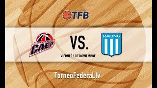 Metropolitana Estudiantil Porteño vs Racing Club de Avellaneda  TFB [upl. by Solrac]