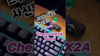 어떻게 스위치 이름이 사신흑이냐  Cherry MX2A Black keyboard typing mechanicalkeyboard customkeyboard keycaps [upl. by Tini]