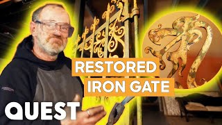 Blacksmith Adds A Welsh Flourish To A Restored 19th Century Gate  Salvage Hunters The Restorers [upl. by Amil]