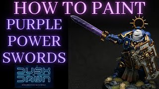 How to Paint PURPLE POWER SWORDS [upl. by Yrrac]