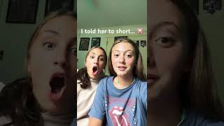 She snorts weirdly 😂 bff sisters prank [upl. by Ramyar516]