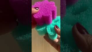 Sponge asmr  asmr satisfying scrubmommy longnails [upl. by Suzette]