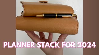 Planner stack 2024 🫶🏼  rings planner  Gillio a6 and medium compagna [upl. by Pugh]