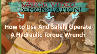 Hydraulic Torque Wrench Operation and Safe Usage  Compilation Video [upl. by Ocer]