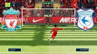 FA Cup LIVERPOOL vs CARDIFF CITY Penalty shootout FIFA 22 [upl. by Eey]