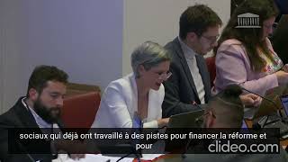 Plfss  intervention pour créer une conférence de financement du régime des retraite [upl. by Geis]