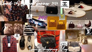 Chanel 24S SpringSummer LV SS24Gucci Luxury Shopping Vlog in London Harrods [upl. by Yecaj784]