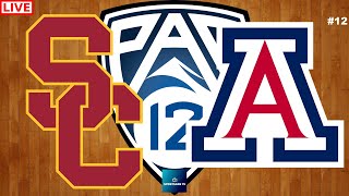 USC vs Arizona PAC 12 Basketball Live Game Cast amp Chat [upl. by Cott]