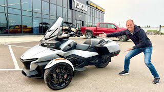 Can Am Spyder RT A Touring Beast with City Charm In Depth Review [upl. by Dhaf45]