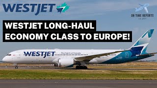 10 HOURS on WESTJET BOEING 7879 ECONOMY CLASS Calgary to Rome Fiumicino TRIP REPORT [upl. by Clements]