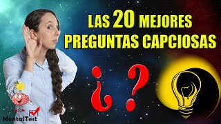 Las 20 mejores PREGUNTAS CAPCIOSAS  Preguntas capciosas que parecen ser sencillas  MentalTest [upl. by Oderfigis]