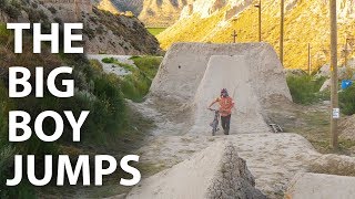 THE BIG SET  Huge Freeride Mtb Jumps at the Kamloops Bike Ranch  Jordan Boostmaster [upl. by Yznyl]