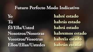 ESTAR  Futuro Perfecto de Indicativo  Conjugación de Verbos en español [upl. by Lyrradal]