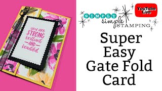 🔴 How To Make A Gate Fold Card Super Easy [upl. by Procora]