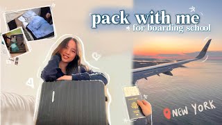 pack with me for BOARDING SCHOOL ✈️🏫 [upl. by Yoccm]