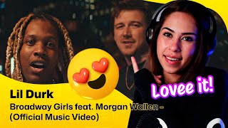 Reaction ▷ Lil Durk Lil Durk  Broadway Girls feat Morgan Wallen  Official Music Video [upl. by Ardnaeel]