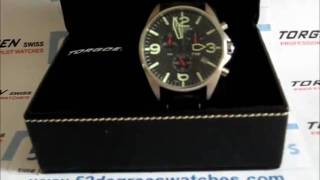 Torgoen T16105 Professional Pilots watch [upl. by Eillek277]