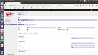 Odoo 10 Human Resources 10  Salary Rules [upl. by Aronael]