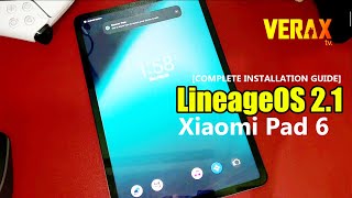 XIAOMI PAD 6 LINEAGE OS 21 ROM Android 14  INSTALLATION GUIDE [upl. by Seravaj644]