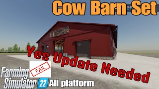 Cow Barn Set  FS22 mod for all platforms [upl. by Carry]