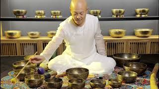 Chakra Alignment with Gong Meditationsingingbowlmeditationmusicsoundbathssleep [upl. by Ennovyhc]