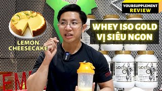 REVIEW ISO GOLD  Whey Protein Isolate từ Mr O Kevin Levrone  Supplement Review 94 [upl. by Elladine]