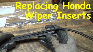 Honda Wiper Insert Replacement [upl. by Nylodnarb833]