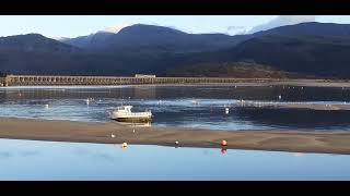 Train Stop236 Barmouth Railway Bridge [upl. by Brunella290]